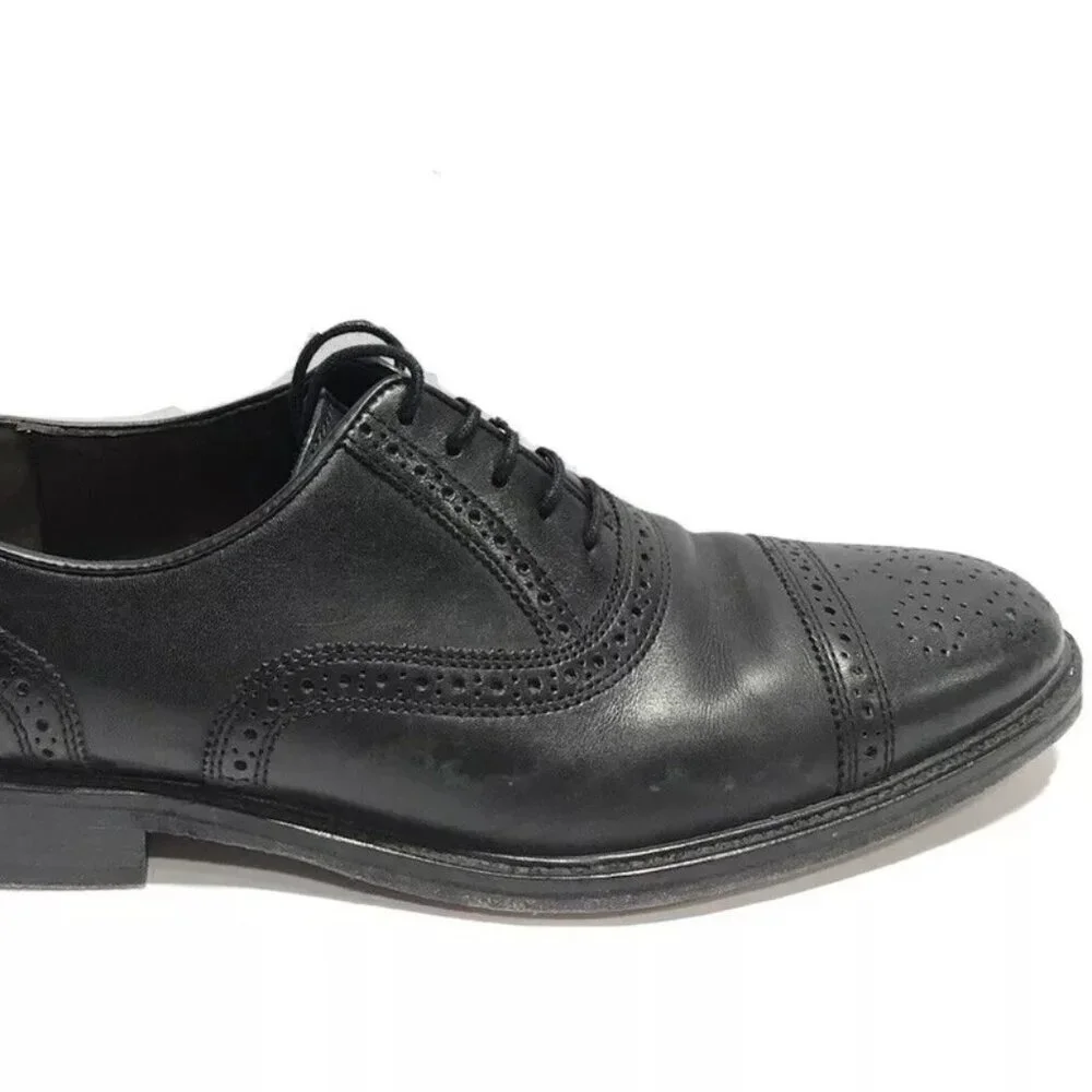 Johnston & Murphy Men’s Daley Cap Toe Oxford Black Size 10 M